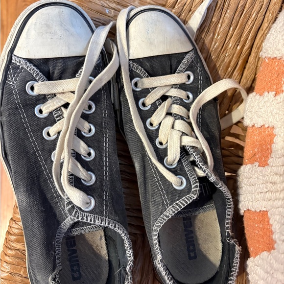 Converse Black and White Canvas Shoes - Picture 2 of 6